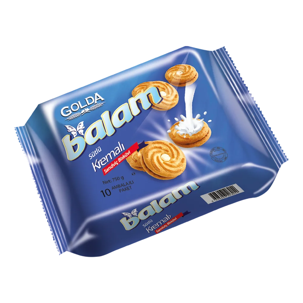 Balam Sütlü Sade Kre. Sandviç Bis. (12x375 Gr)
