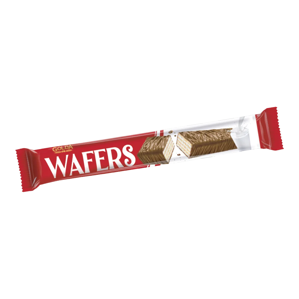 Wafers Cocoa Coated Wafer with Milk Cream