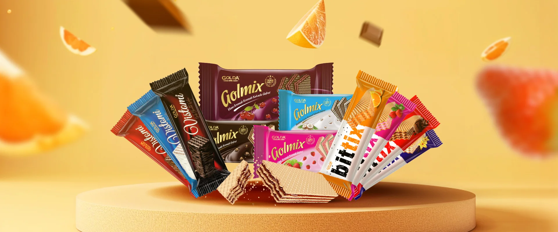 Golda Kaplamalı Gofret